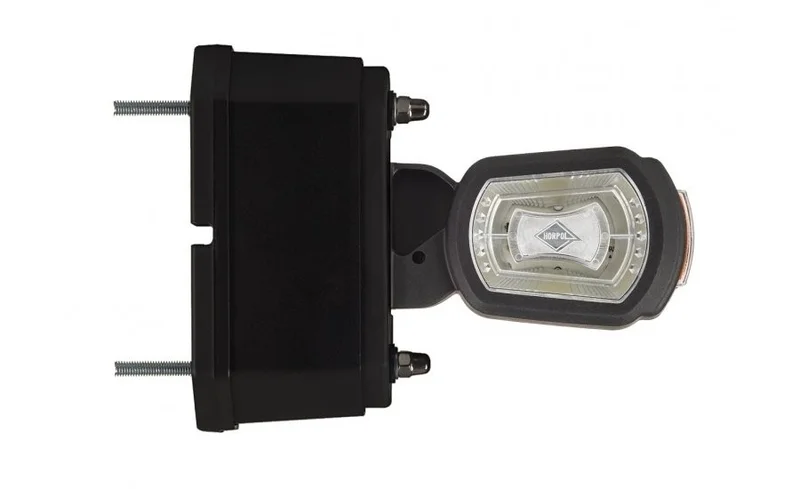 LED Sidemarkeringslys Høyre rød/hvit/amber 12/24V 50cm kabel - 5