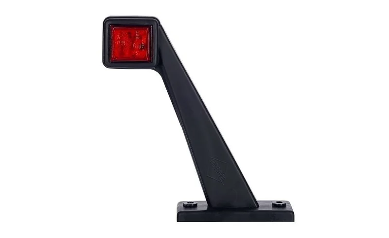 LED Sidemarkeringslys Høyre rød/hvit/amber 12/24V 50cm kabel