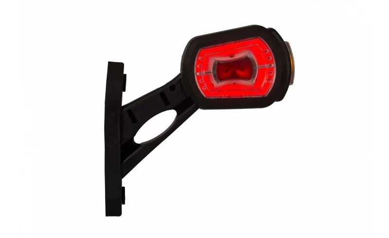 LED Sidomarkeringsljus Höger röd/vit/amber 12/24V 50cm kabel - 4