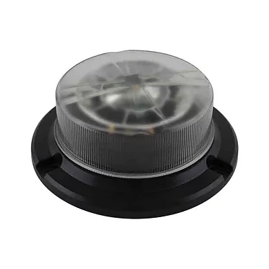 LED low base warning light amber transparent | 3-bolt | 12-24V | R65