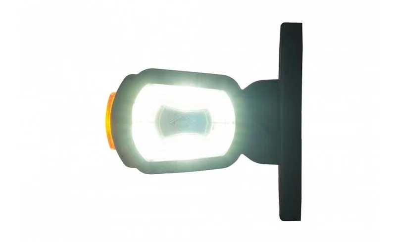 LED Sidomarkeringsljus Höger röd/vit/amber 12/24V 50cm kabel - 3