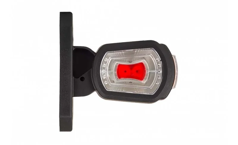 LED Sidomarkeringsljus Höger röd/vit/amber 12/24V 50cm kabel - 6