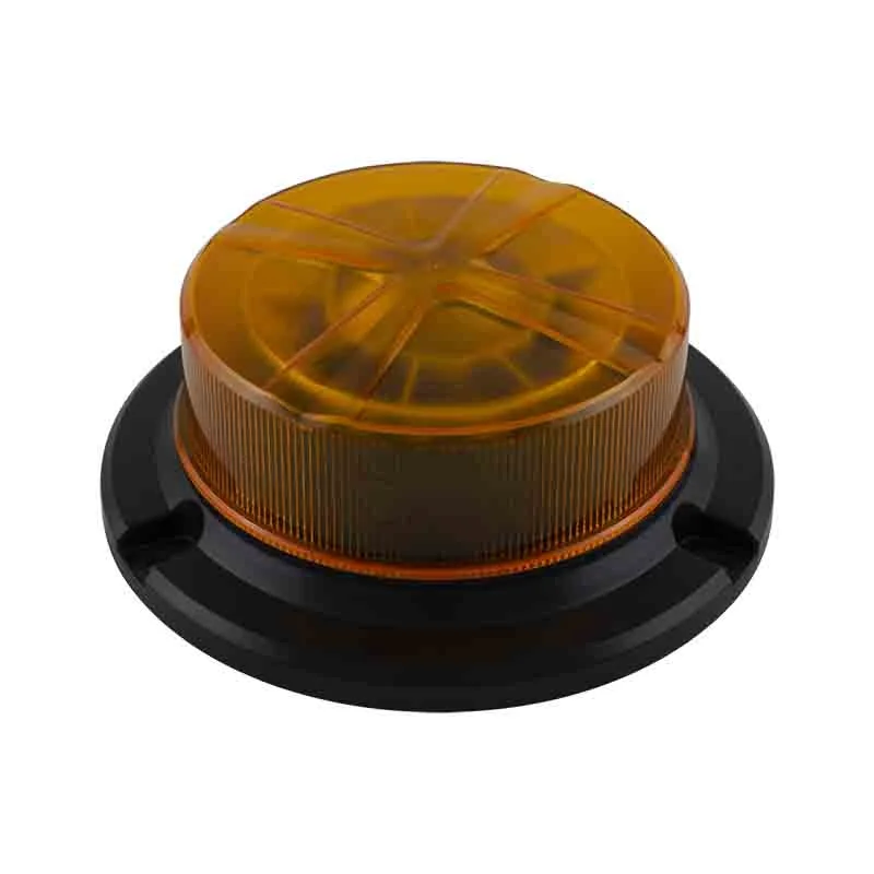 LED-advarsellys Orange lav base | 3-bolt samling | 12-24V | R65