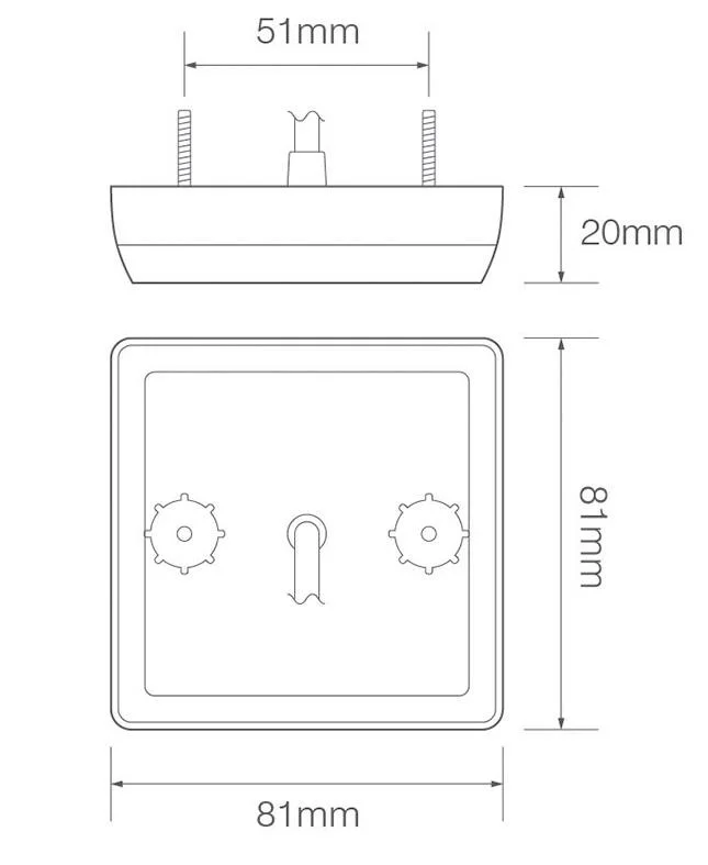 LED compact rear light 12-24v 30cm. cable - 3