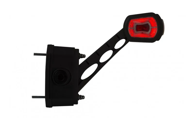 LED Sidemarkeringslys Høyre med alarm rød/hvit/amber 12/24V - 5
