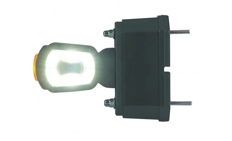 LED Front light right with alarm red/white/amber 12/24v - 5