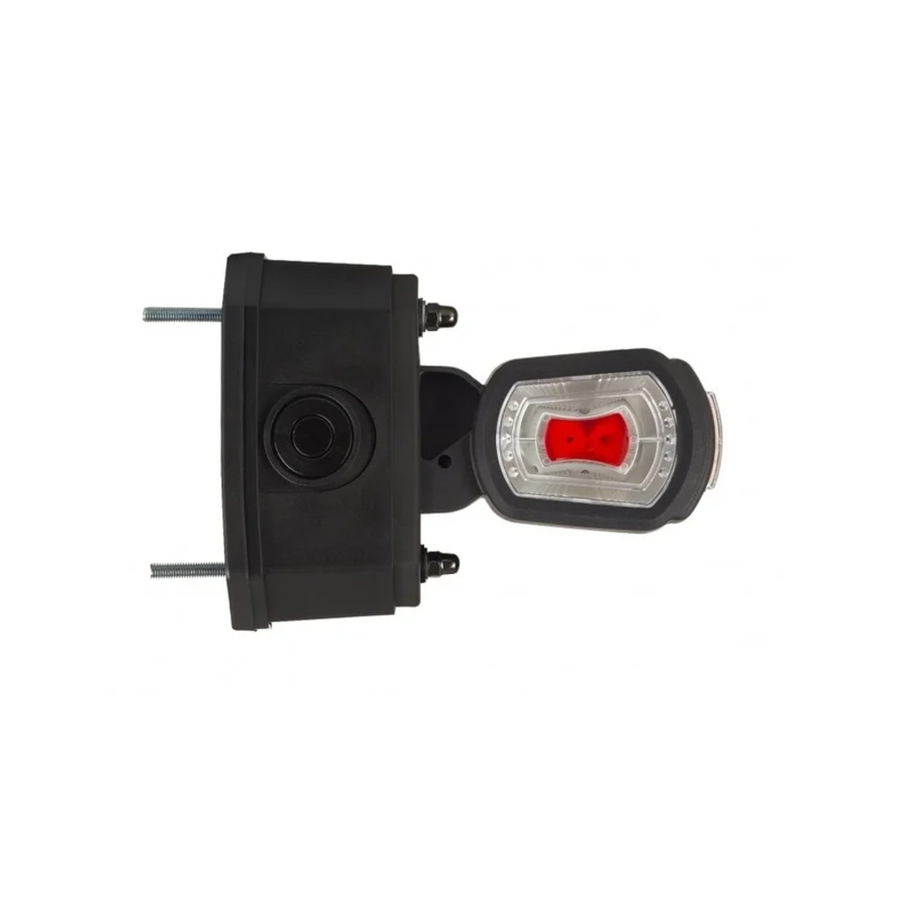 LED Voor lamp rechts met alarm rood/wit/amber 12/24v