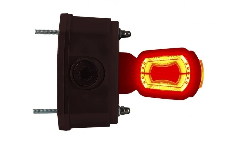 LED Front light right with alarm red/white/amber 12/24v - 2