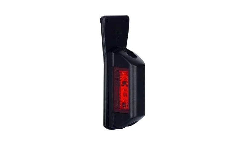 LED Sidomarkeringsljus röd Höger 12-36V 50cm. arm