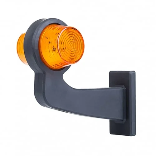 LED pendant lamp amber angled stem clear lens 12-24v - 2