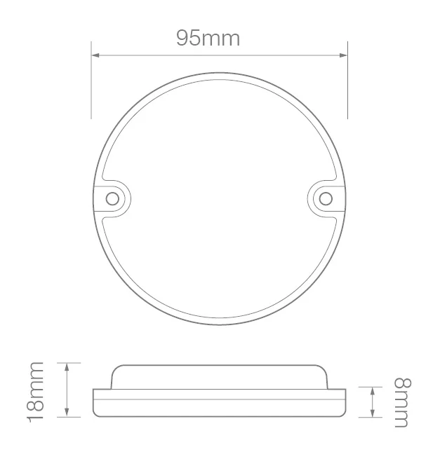 LED fog light 12-24v 20cm. cable - 4