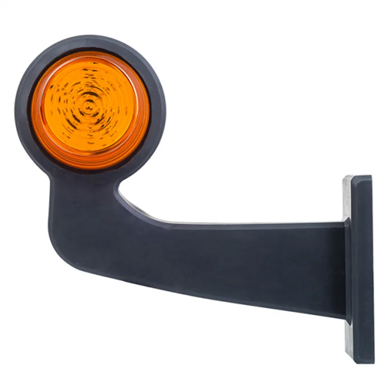 LED Sidemarkeringslys Venstre vinklet arm klar linse 12-24V - 5