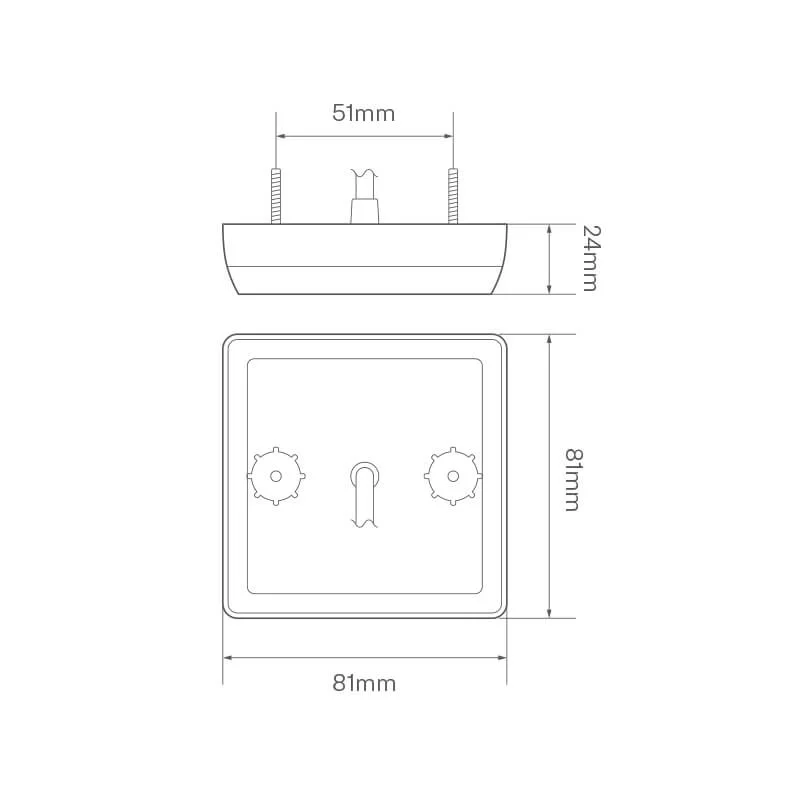 LED kompakt bremselys, Baklys 12-24V 30 cm kabel - 2