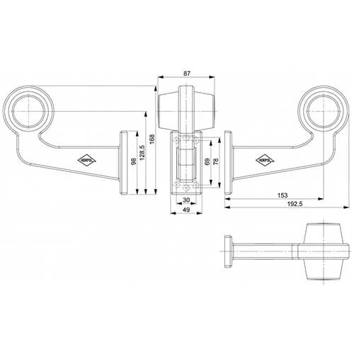 LED pendant lamp Right angled stem clear lens 12-24v - 6
