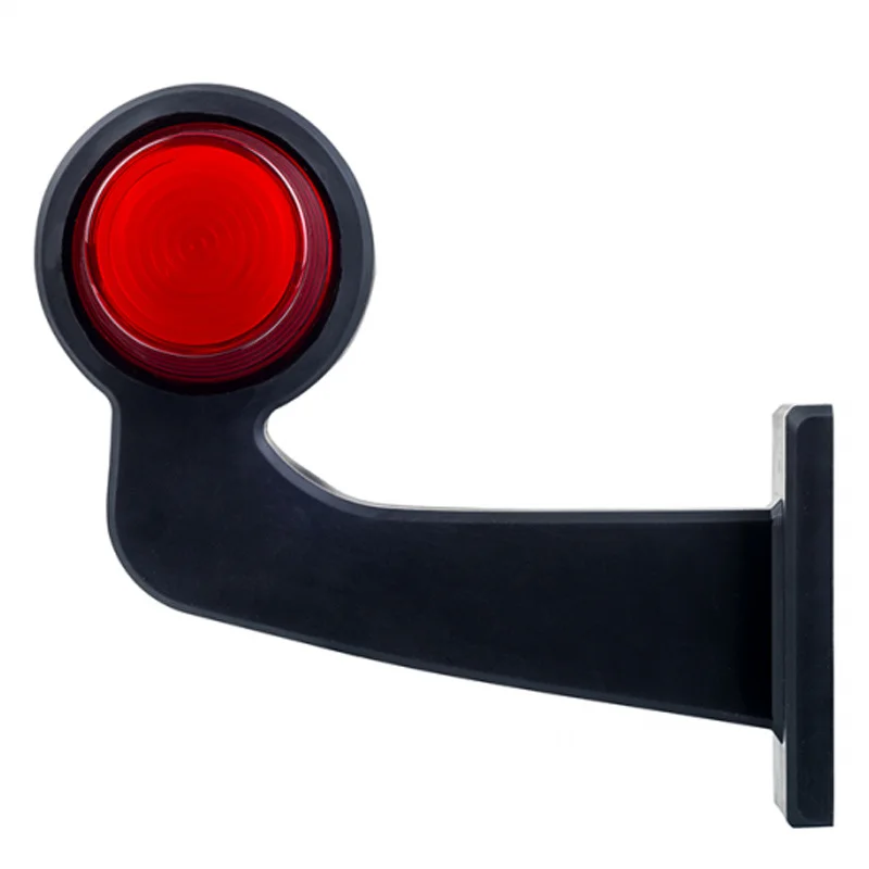 LED Sidomarkeringsljus Höger vinklad arm frostat linser 12-24V - 2