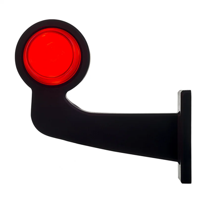 LED Sidomarkeringsljus Höger vinklad arm frostat linser 12-24V - 3