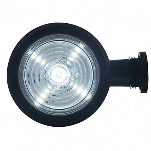 LED Sidomarkeringsljus kort arm klart lins 12-24V. - 3