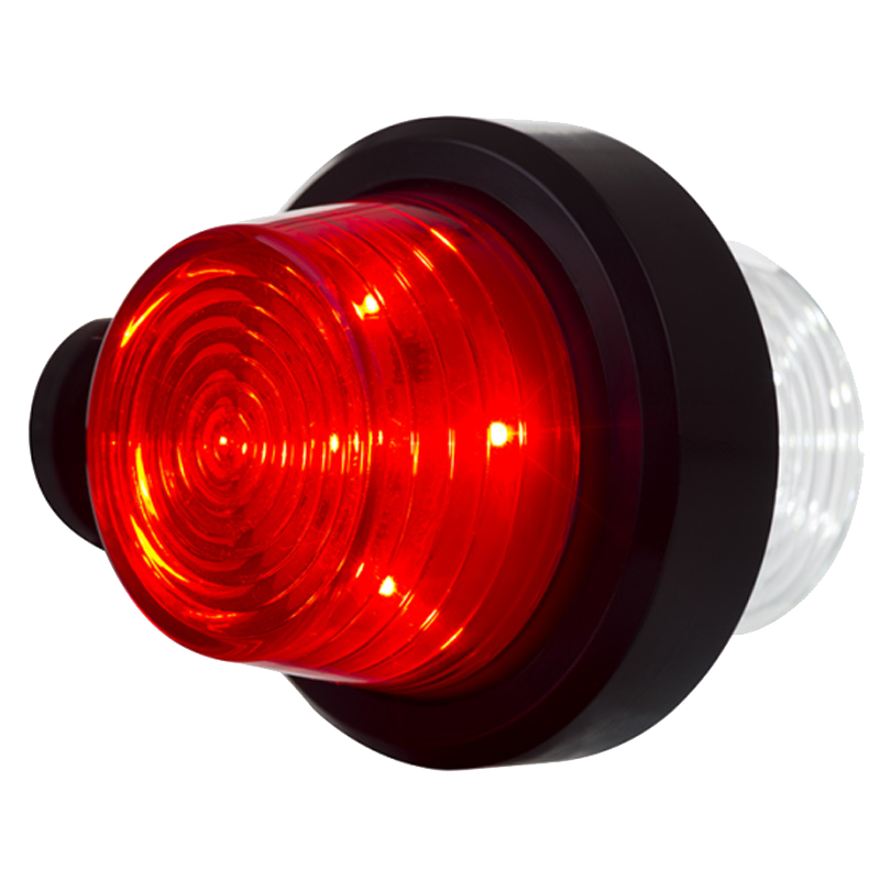 LED Sidomarkeringsljus kort arm klart lins 12-24V.