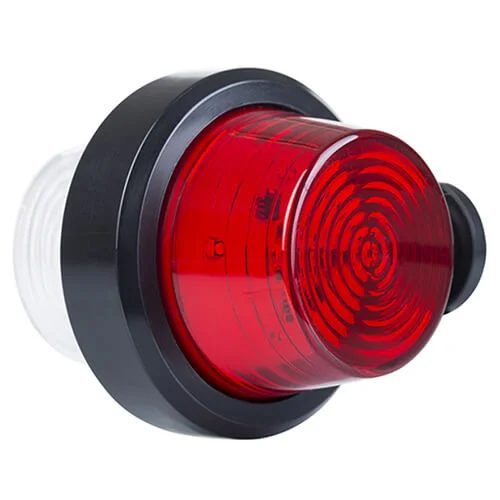 LED Sidomarkeringsljus kort arm klart lins 12-24V. - 2