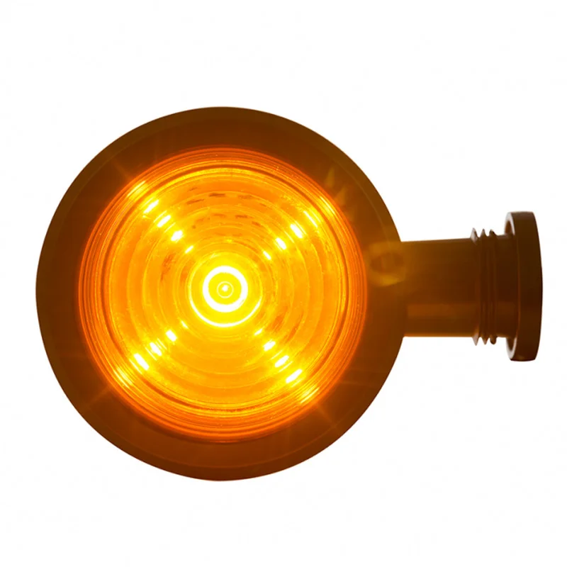 LED Sidemarkeringslys kort arm klart lins 12-24V. - 4