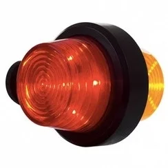 LED Sidemarkeringslys kort arm klart lins 12-24V.