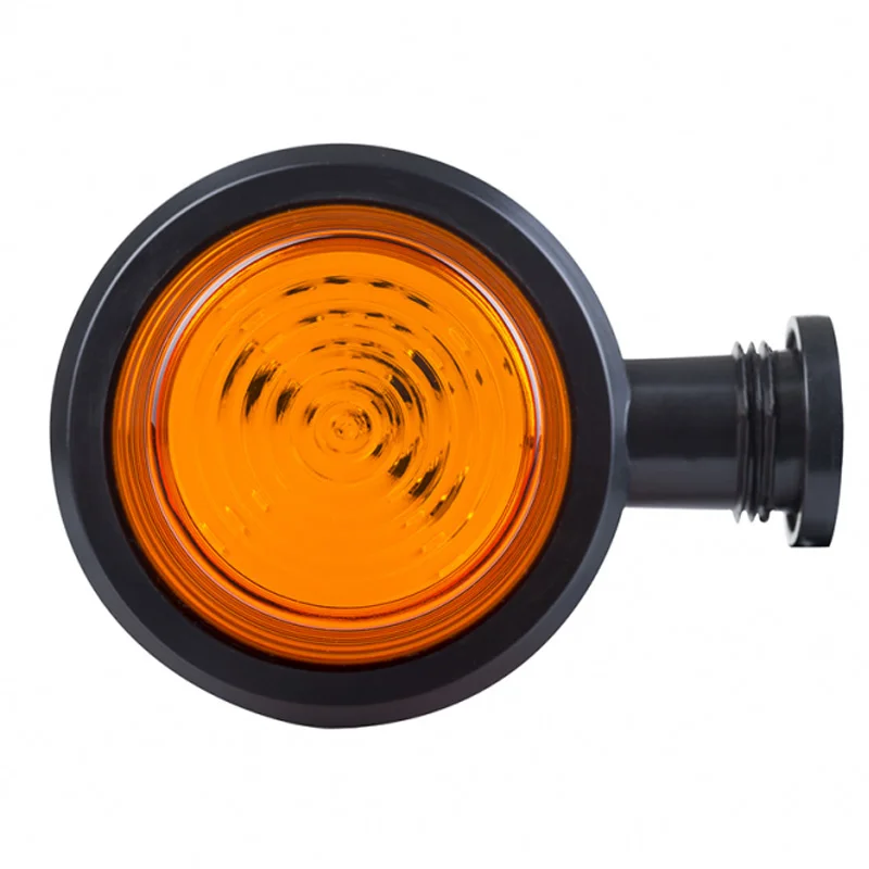 LED Sidemarkeringslys kort arm klart lins 12-24V. - 3