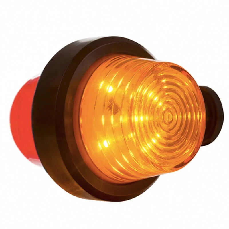LED Sidemarkeringslys kort arm klart lins 12-24V. - 2