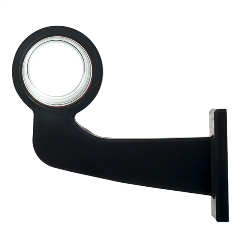 LED Sidemarkeringslys vinklet arm Høyre frostet linse 12-24V - 4