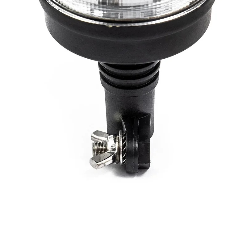 LED warning light R65 amber with clear lens | 12-24V | DIN base - 3