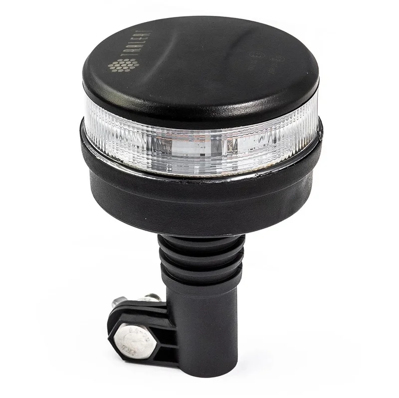 LED warning light R65 amber with clear lens | 12-24V | DIN base - 2