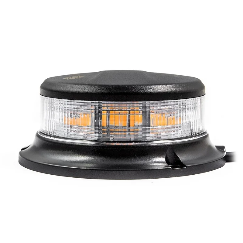 LED-varningsljus | apelsin | med klar lins | 12-24V | R65 | 3-bult