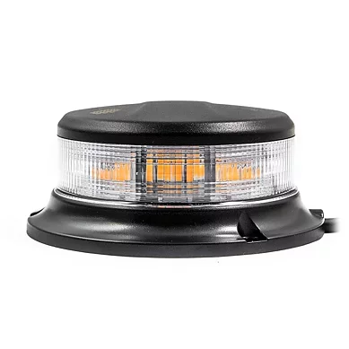 LED warning light | amber | with clear lens | 12-24V | R65 | 3-bolt