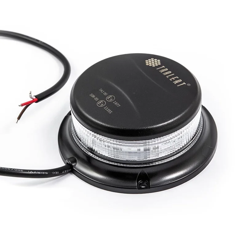 LED-varningsljus | apelsin | med klar lins | 12-24V | R65 | 3-bult - 3