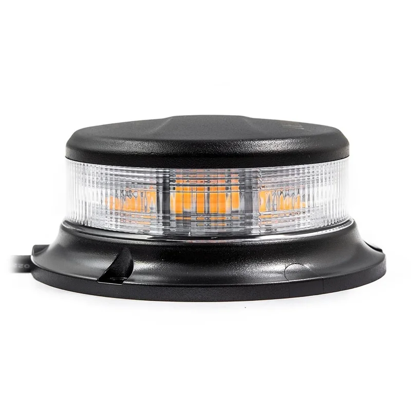 LED-varningsljus | apelsin | med klar lins | 12-24V | R65 | 3-bult - 2