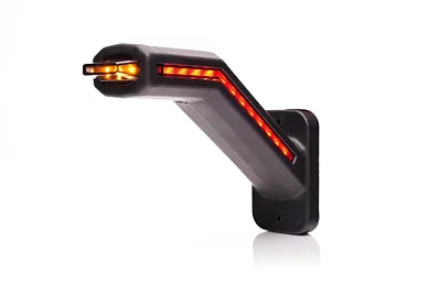 LED Sidomarkeringsljus Vänster exkl. blinkljus, mörk lins 12-24V.