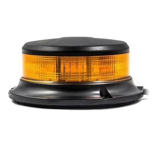 LED-varningsljus orange med klar lins | 12-24V | magnet | R65 - 4