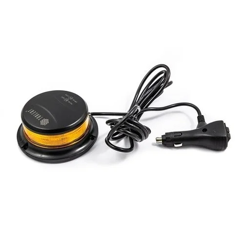 LED-varningsljus orange med klar lins | 12-24V | magnet | R65 - 2