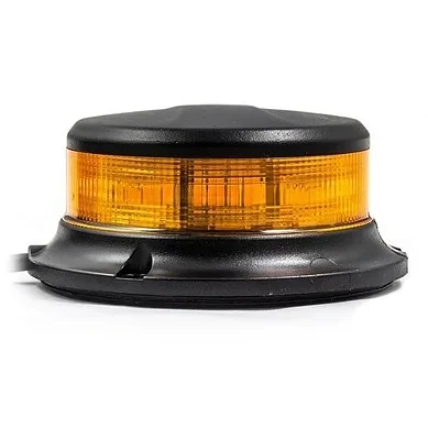 LED warning light amber with clear lens | 12-24V | magnet | R65