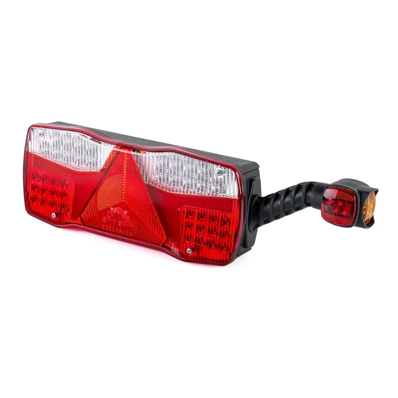 LED Trailer-lampe høyre med baklys 12-24V kablinginngang. - 3