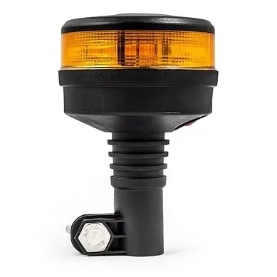 LED warning light | amber with amber lens | R65 | 12-24V | DIN base