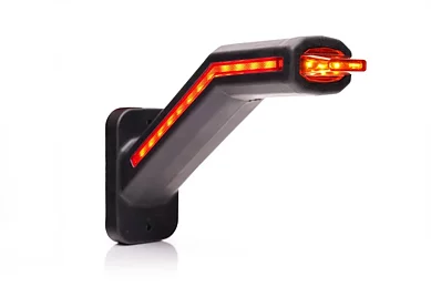 LED Sidomarkeringsljus Vänster inkl. blinkljus, klart lins 12-24V