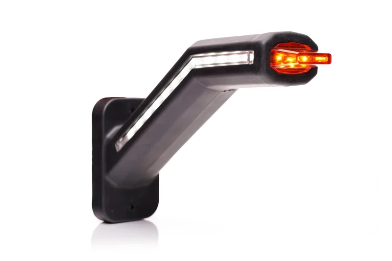 LED position lamp left incl. flashing light, clear lens 12-24v - 2