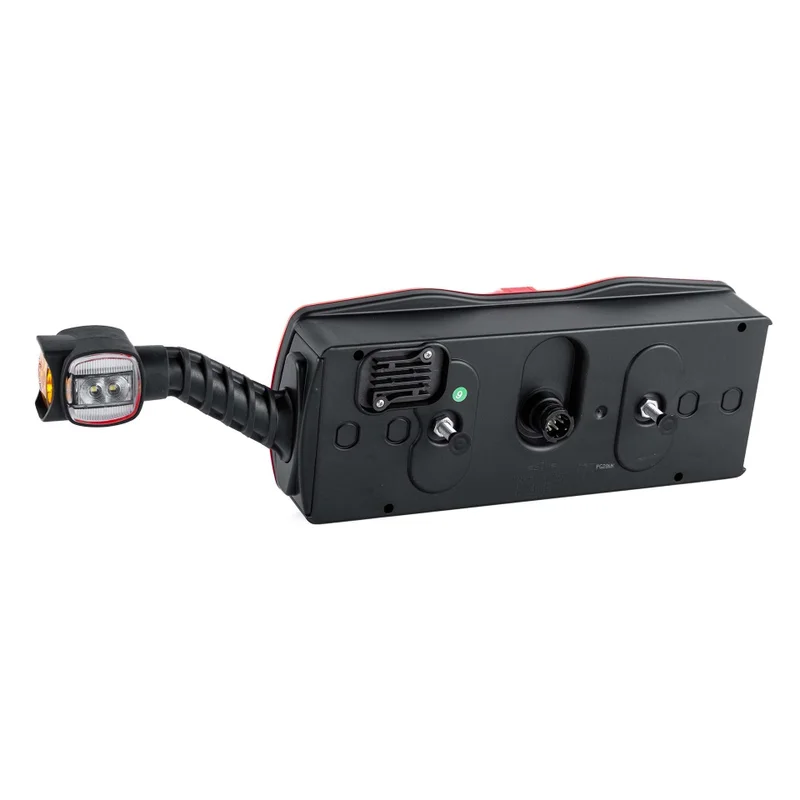 LED Trailerlampe høyre med baklys 12-24V 7-PIN AMP - 7