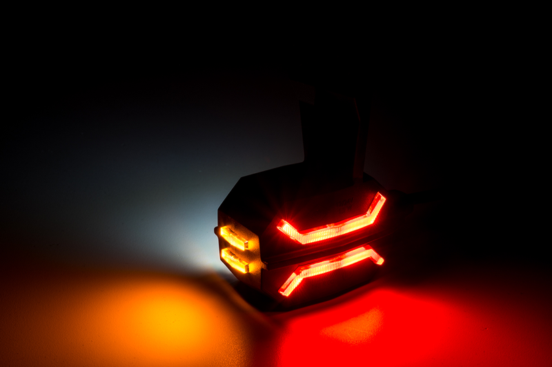 LED Position lamp left, red-white-amber, 12-24v, 60cm cable - 4