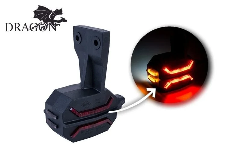LED Position lamp left, red-white-amber, 12-24v, 60cm cable