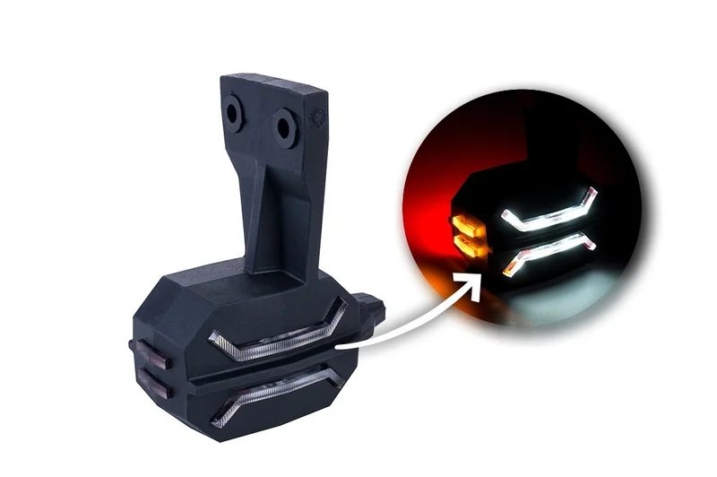 LED Position lamp left, red-white-amber, 12-24v, 60cm cable - 2