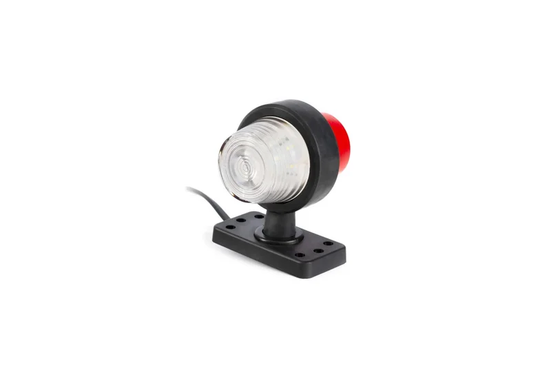 LED Sidemarkeringslys rød/hvit 12-24V 45cm kabel