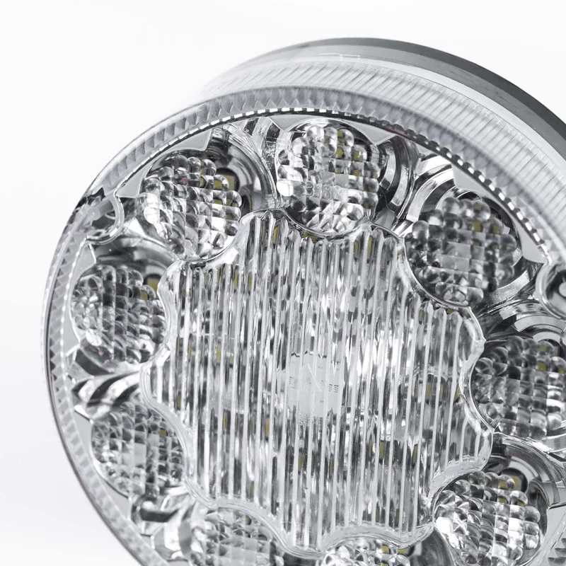 LED reversing light round, transp. lens 12-24v 50cm cable - 4