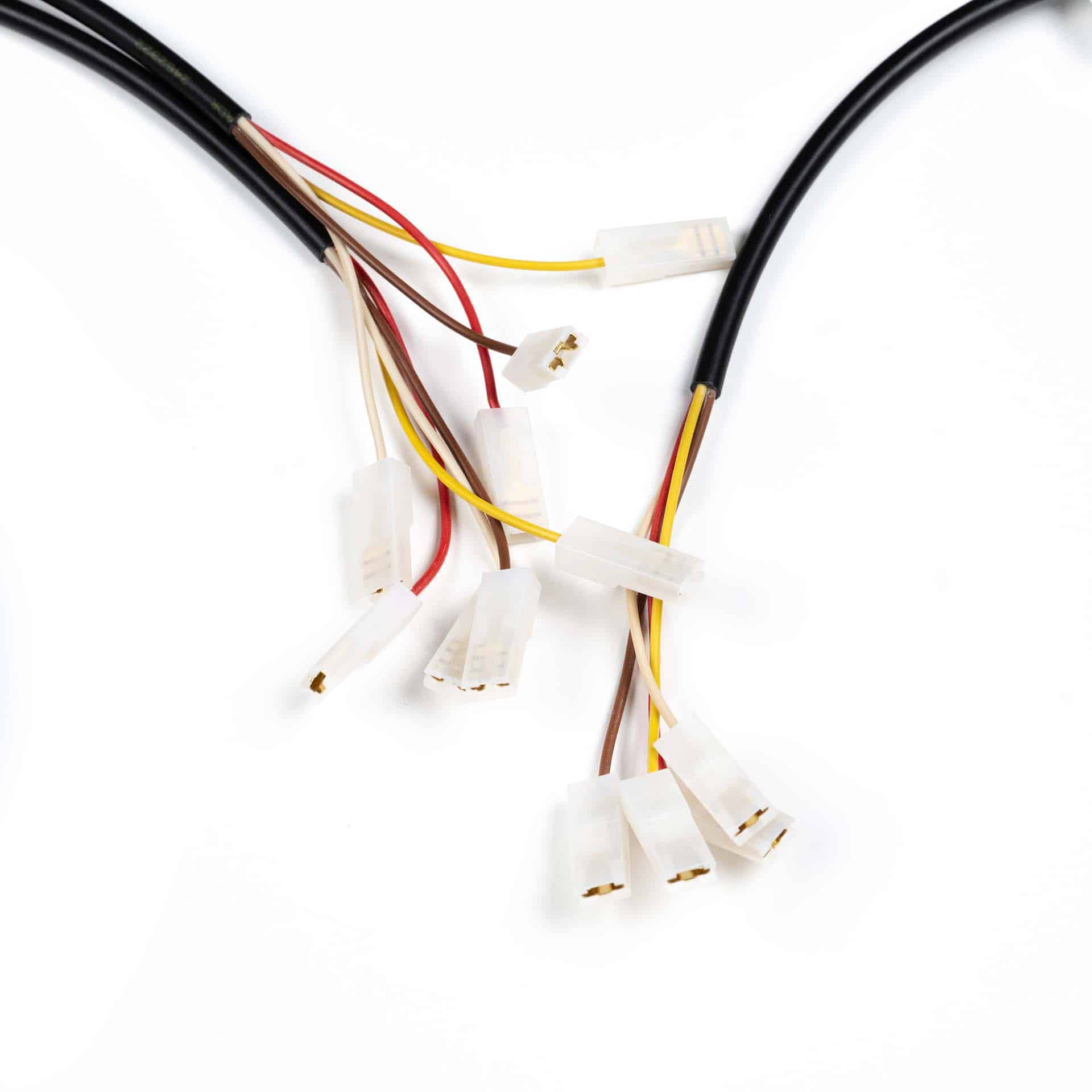 Y-kabel for 3 baklys (skyvekontakt) inkl. sidekabel - 5