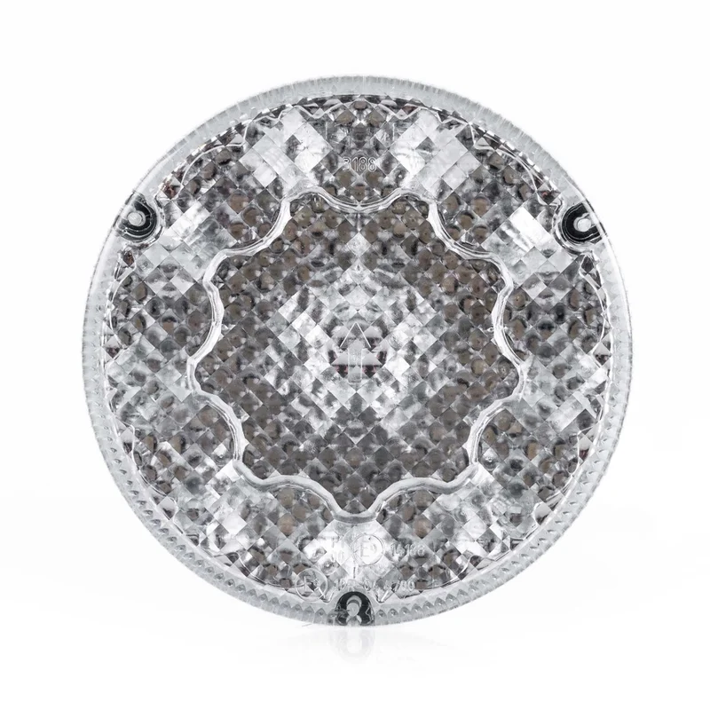 LED tåkelys rundt, transparent linse 12-24V 50 cm kabel - 3